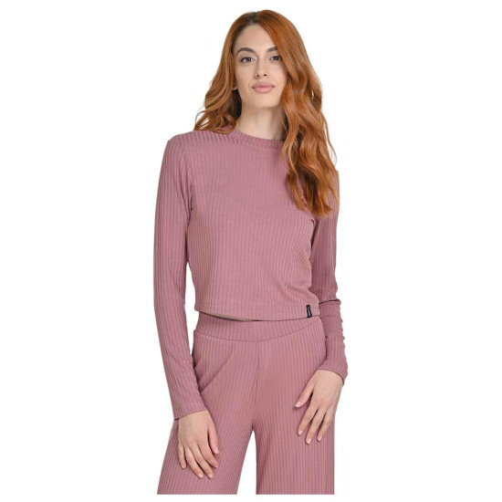 Target Γυναικεία μακρυμάνικη μπλούζα Rib Viscose Long Sleeve Crop Top
